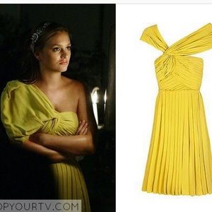 3.1 Philip Lim Grecian Pleated Dress in ‘Citron’